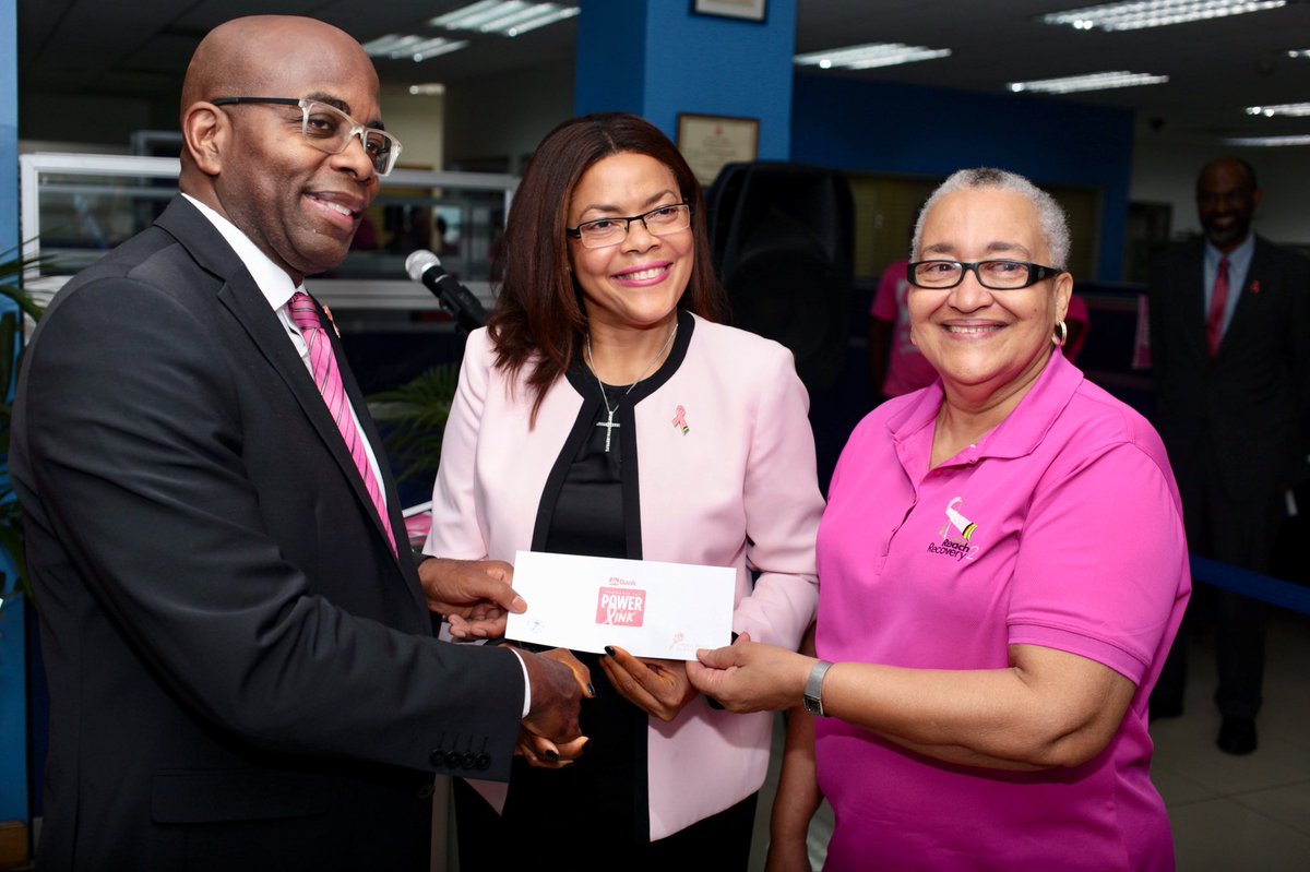 Today marks the beginning of Breast Cancer Awareness Month & we are proud to launch our #PowerOfPink initiative. This morning we made a donation to the @JaCancerSociety and their Reach 2 Recovery arm to help the women of Jamaica in their fight against breast cancer. 💗