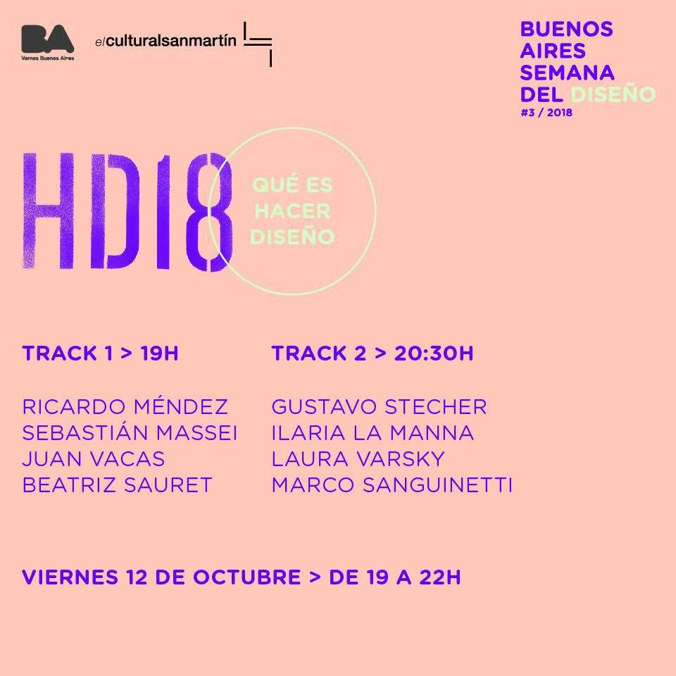 El viernes 12 de octubre, ellos nos van a dar su opinión sobre  Qué es Hacer Diseño. Los esperamos en <a href="/culturalsanmar/">Centro Cultural San Martín</a> !