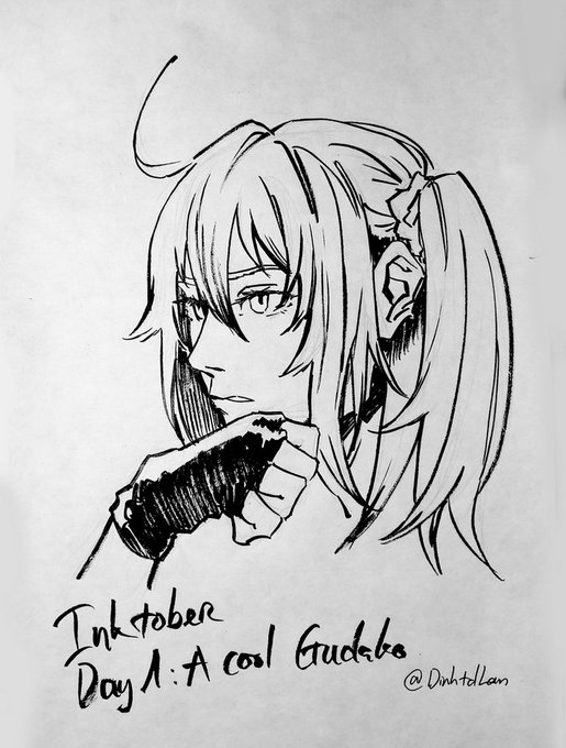 It's a busy day but it's Inktober so I must put something out. 
I am REALLY BAD at inking or any traditional medium 