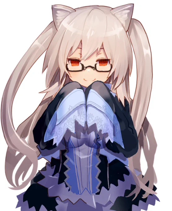 メガネの日らしいので昔描いた眼鏡きゃっとちゃんぺたり #メガネの日 