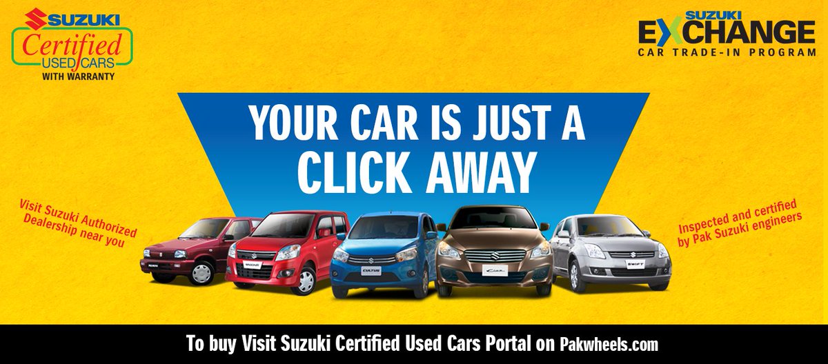 Certified Used Cars >> Suzuki Pakistan On Twitter Great News Now You Can Buy Certified Used Cars >> Suzuki Pakistan On Twitter Great News Now You Can Buy