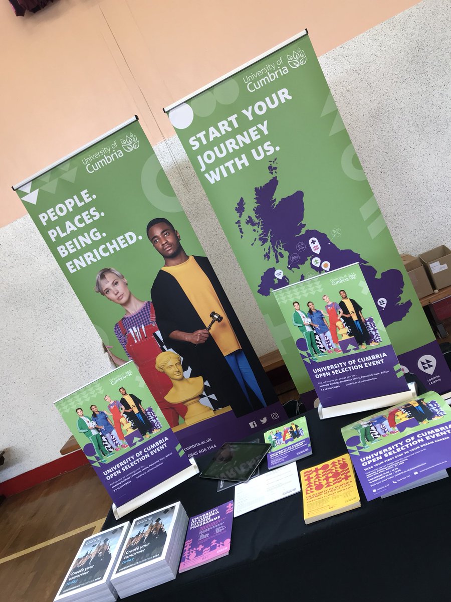 Here at <a href="/dunclugcollege/">Dunclug College</a> with <a href="/EdRecruitMarket/">ER&M</a> telling the young people about taking the first step to their dream career #UniversityRoadshow #MondayMotivation