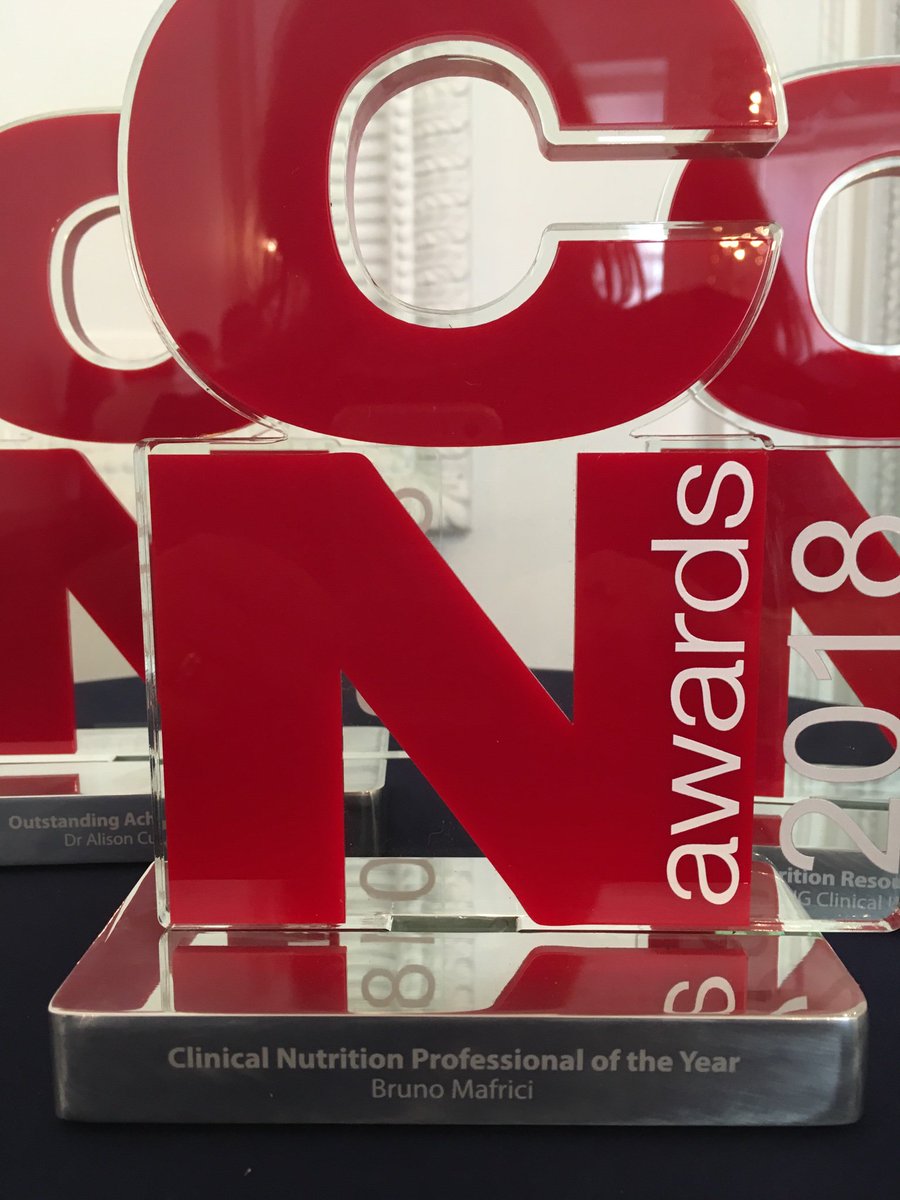 Huge congratulations to our very own Bruno Mafrici who has won the Clinical Nutrition Professional of the Year award 2018!