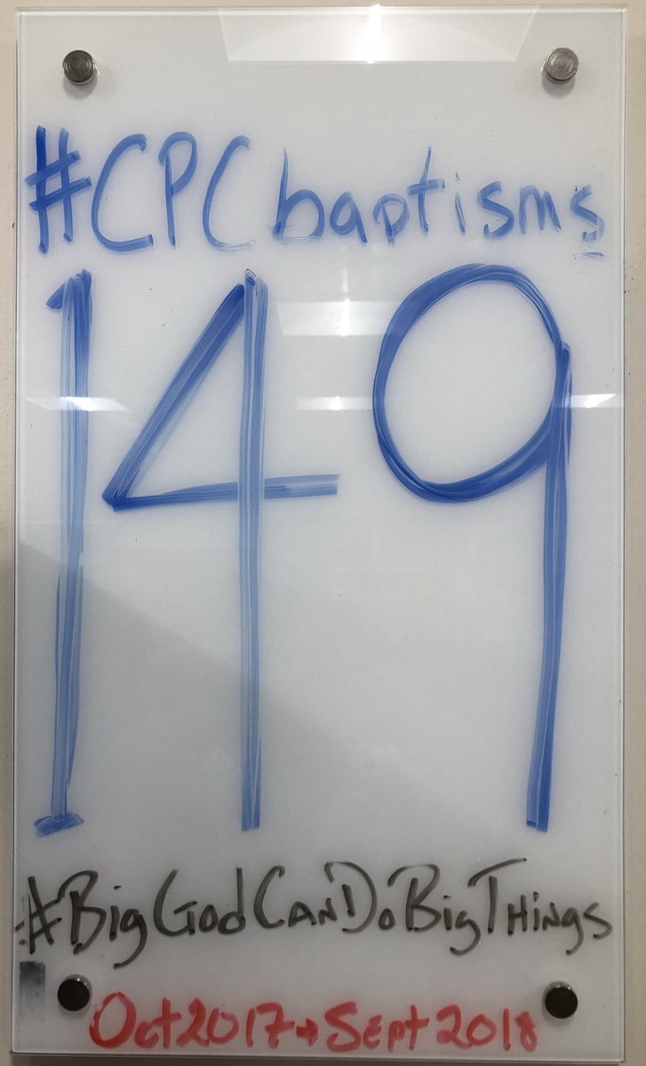 Ending our church year with 149 people who were saved and baptized <a href="/Christ_Place/">Christ Place Church</a> Thank you Lord!  #StrongerTogether #ReachAndRaise