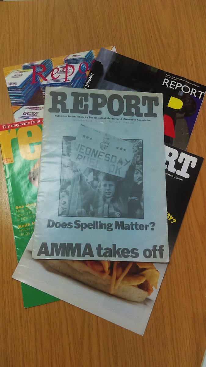 ATLReport's tweet image. We found some old Report magazines, including the first issue from September 1978, 40 years ago! We're now working on the Nov/Dec 2018 issue, the last one before a new @NEUnion magazine starts next year. Have you ever appeared in Report? What have you enjoyed about it?