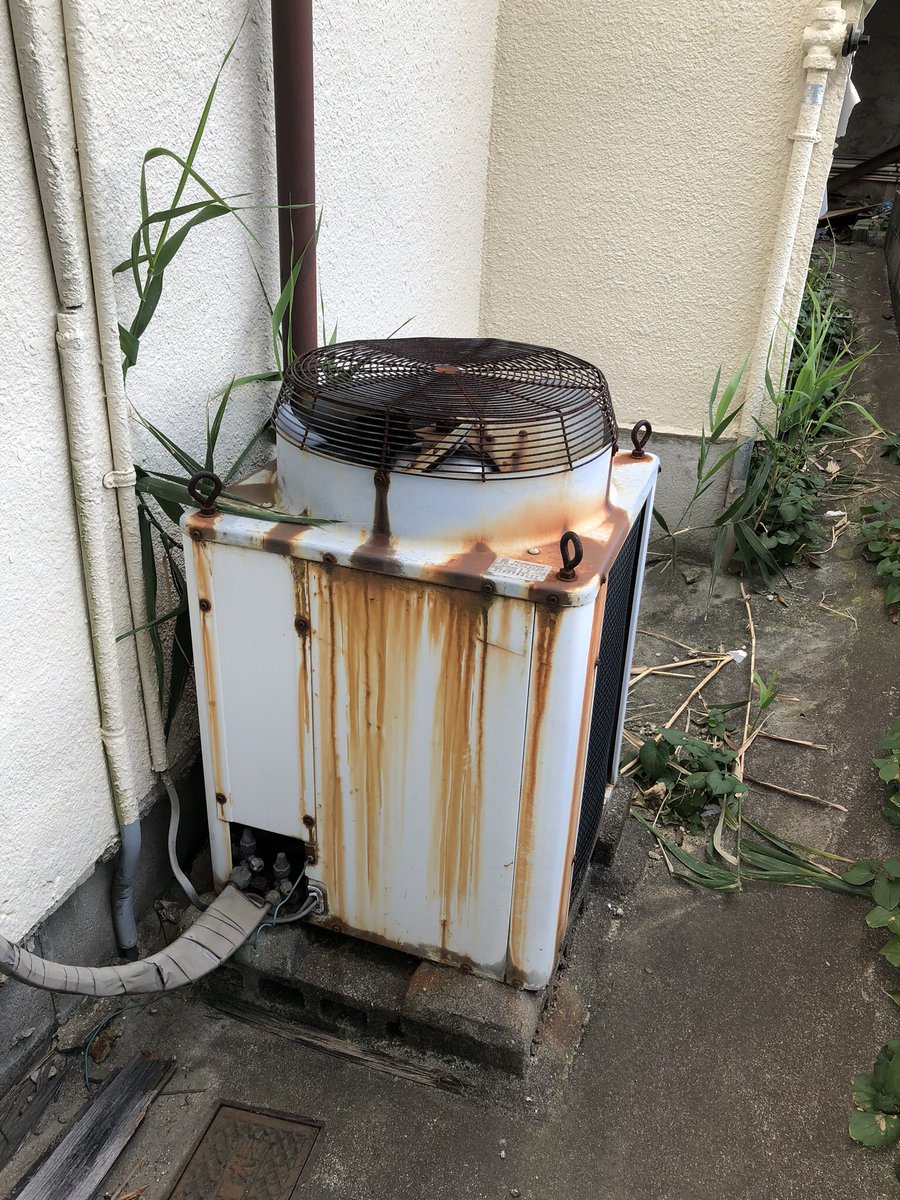 ナショナルエアコン室外機 上吹きタイプ 4枚羽根 右回転 #室外機