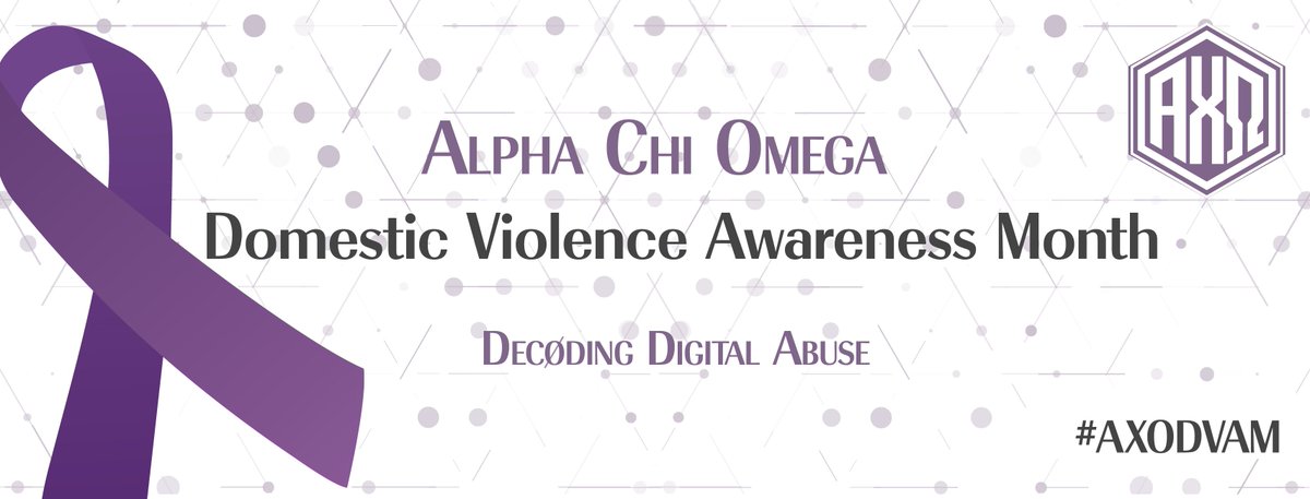 Today begins #AXODVAM and we're stepping up our efforts in the fight again unhealthy relationships! Whether you're at a fundraising event, volunteering at a local shelter or wearing purple to show your support - be sure to hashtag #AXODVAM.

Learn more: alphachiomega.org/meet-us/make-a…