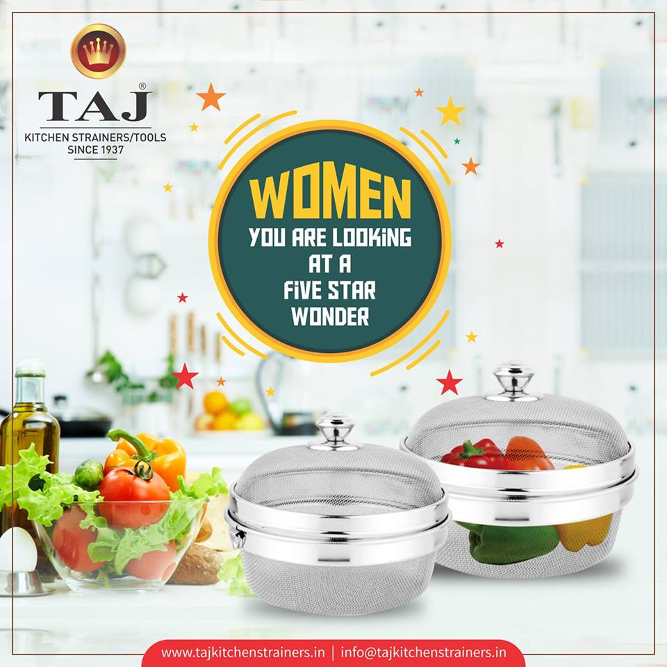 Taj Stainless Steel Fine Mesh #RiceStrainer Bowl with lid. Fruit & Vegetable display bowl. #Colander, #Sifter and more. #healthtips #fitnesstips #indiancuisines #indianchefs #kitchenessentials #itc #FelizLunes
#InternationalCoffeeDay
#MondayMotivation
#افضل_عطر_جربته
#1Oct