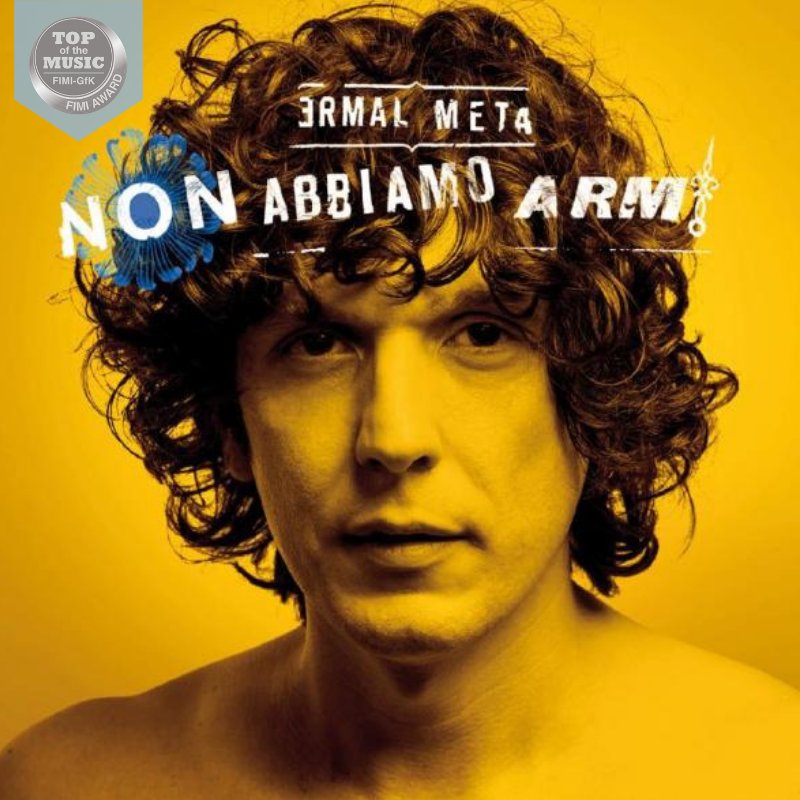 FIMI_IT's tweet photo. Una settimana da ricordare per @MetaErmal: #NonAbbiamoArmi è certificato platino tra gli album e #DallAlbaAlTramonto è oro tra i singoli digitali. Ben fatto! 💪 #FIMIAwards https://t.co/Qu8mYOLXBb