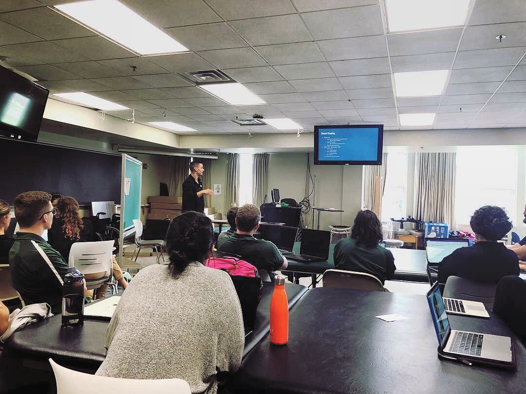 PhysioOrthoPerf's tweet photo. Special thanks to @ohiouniversitypt for having Dr. Tim DPT out to speak on our unique process of Personalized Care for Athletes here in NE Ohio. #OhioUniversity #Akron #Ohio #AkRun #rockblade #activereleasetechniques #dryneedling #rockpod #manualtherapy https://t.co/KxdNWDJm6u