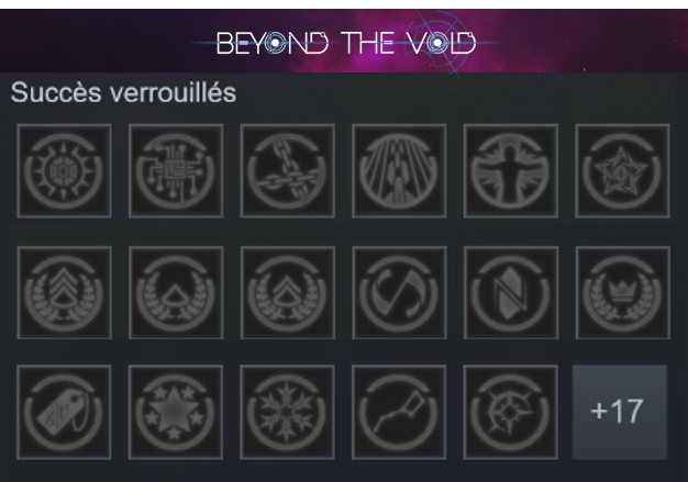 BeyondVoidGame's tweet photo. As some of you have already noticed, an amazing collection of Steam achievements is waiting for you for the release on October 24th 🤩 Be ready!! 
#indiegame #indiedev #steam #steamachievement https://t.co/0JLjiS57fW