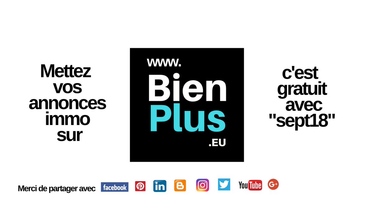 Minimmo_annonce's tweet photo. Mettez votre #annonce pour #vendre ou #louer votre #bien sur votre #nouveau #site #Bienplus https://t.co/ZUZdTVE3Nw 
( #gratuit avec le code "sept18") https://t.co/fd6Nhbr9Yw