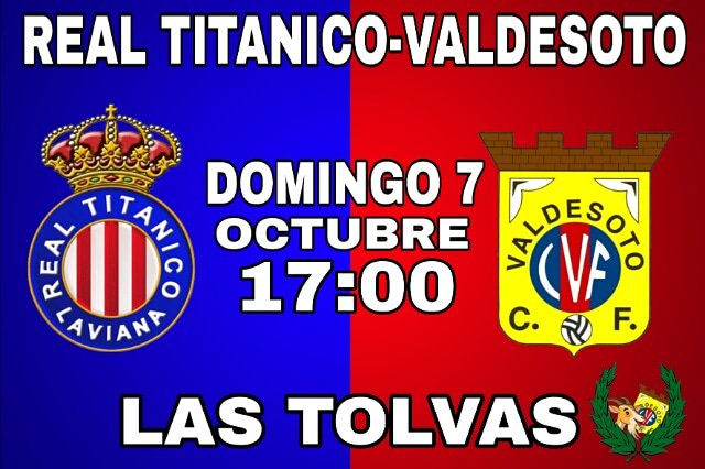 lachivina1961's tweet photo. JORNADA 7
⚽Real Titanico-Valdesoto C.F.
📆Domingo 7 de Octubre
⏰17:00
🏟Las Tolvas
#VamosValdesoto🔵🔴
#LC61🐐🔵🔴 https://t.co/SF3DosXtr6