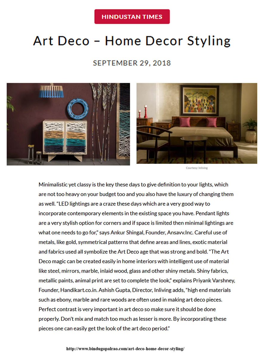InLivingIndia's tweet photo. Find us in the Art Deco, by Hindustan Times, Keep with us for more update. https://t.co/uVkNNmJ46j