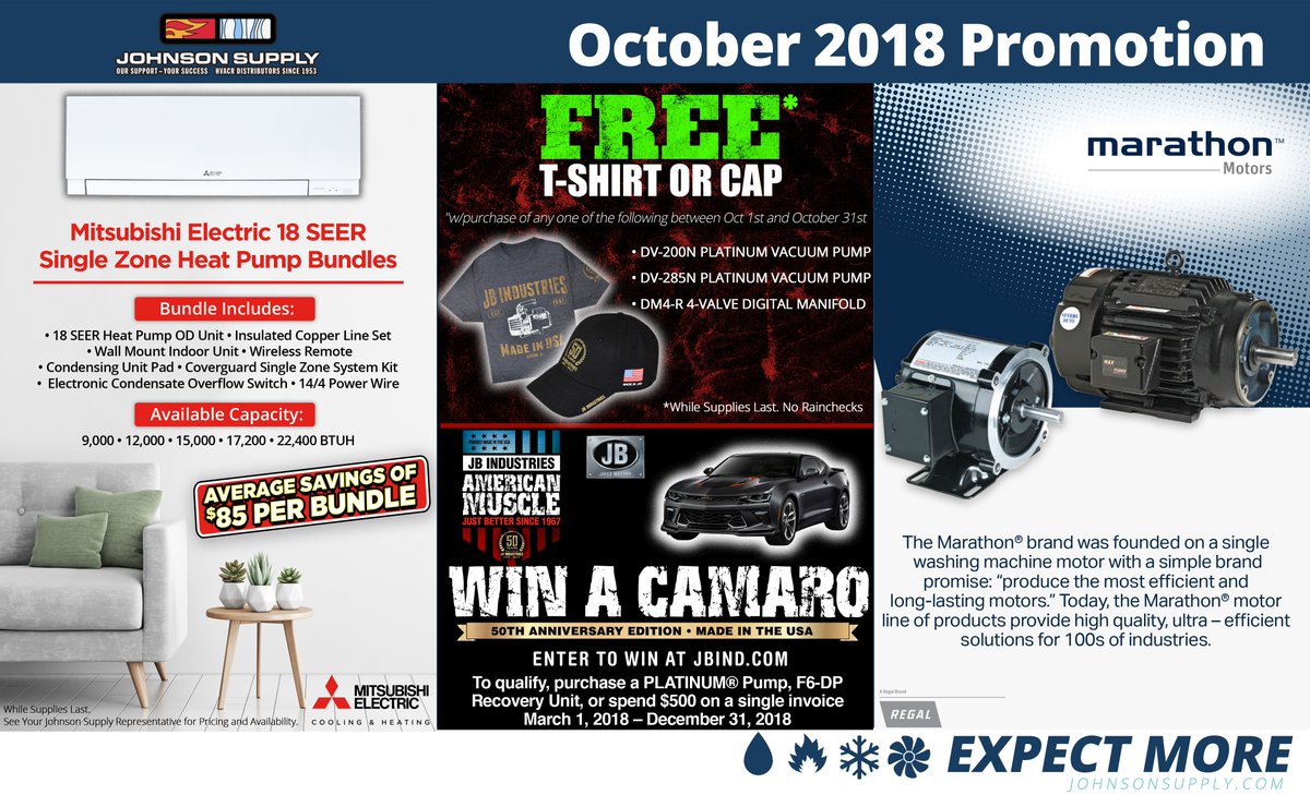 JohnsonSupply's tweet photo. Hurry up on this limited time offer. Visit your local Johnson Supply location for details! 💵💲💲💲💲 https://t.co/y5CEDVqC7C