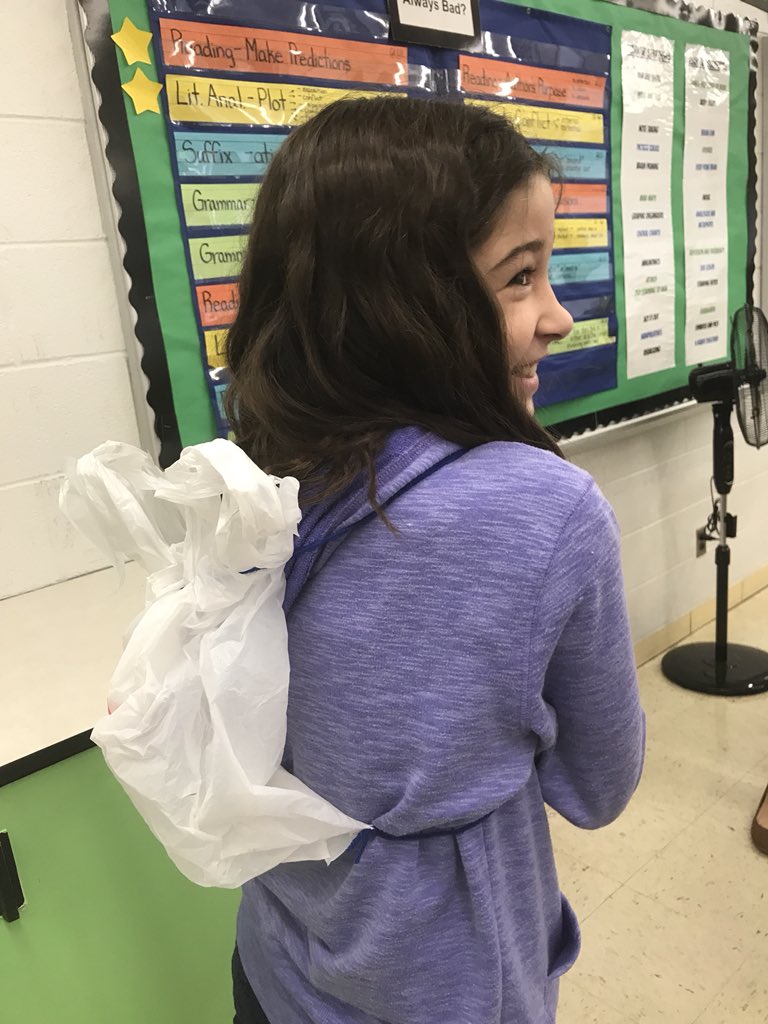 Vogel6th's tweet photo. Plastic prototypes- STEM through Literature Activity- wallets, dog toys, blanket, hair extensions, swag bags #mybedford https://t.co/VZSfxUROpT