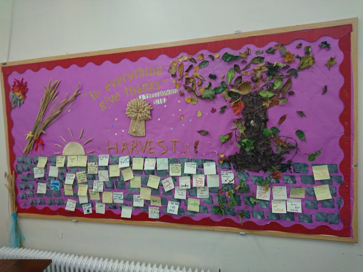 Our wall of gratitude in the Chapel to combine the LaSallian month of peace with our generosity to others this Harvest time.  #ILDP2018 #wallofgratitude