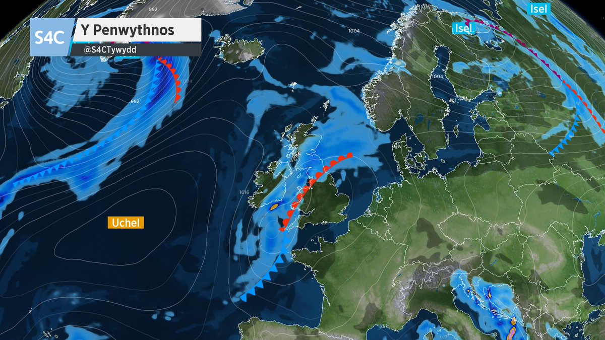 S4Ctywydd's tweet photo. Mi fydd y #Jetlif yn disgyn i'r de o Brydain erbyn y Penwythnos. Mae hyn yn golygu tywydd ansefydlog - gwynt a glaw 💨🌧️
#penwythnos #weekend #jetstream https://t.co/Y3SczO6gjM
