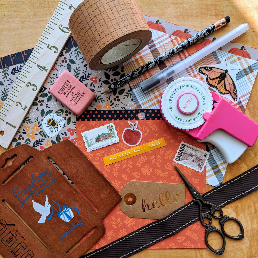 prettypostal's tweet photo. Sign up for our latest mail swap & exchange Autumn mail with lovely people from around the world (or close to home!) #mailswap https://t.co/1SUDmh7ZF2 https://t.co/Lf2AzZbPq3