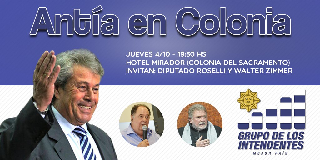 RoselliEdmundo's tweet photo. Estaremos junto a nuestro candidato recorriendo el departamento de Colonia durante varios días y tenemos en la agenda esta reunión abierta para todos los que quieran ir. Los esperamos✌️ https://t.co/0AIAgZyknj