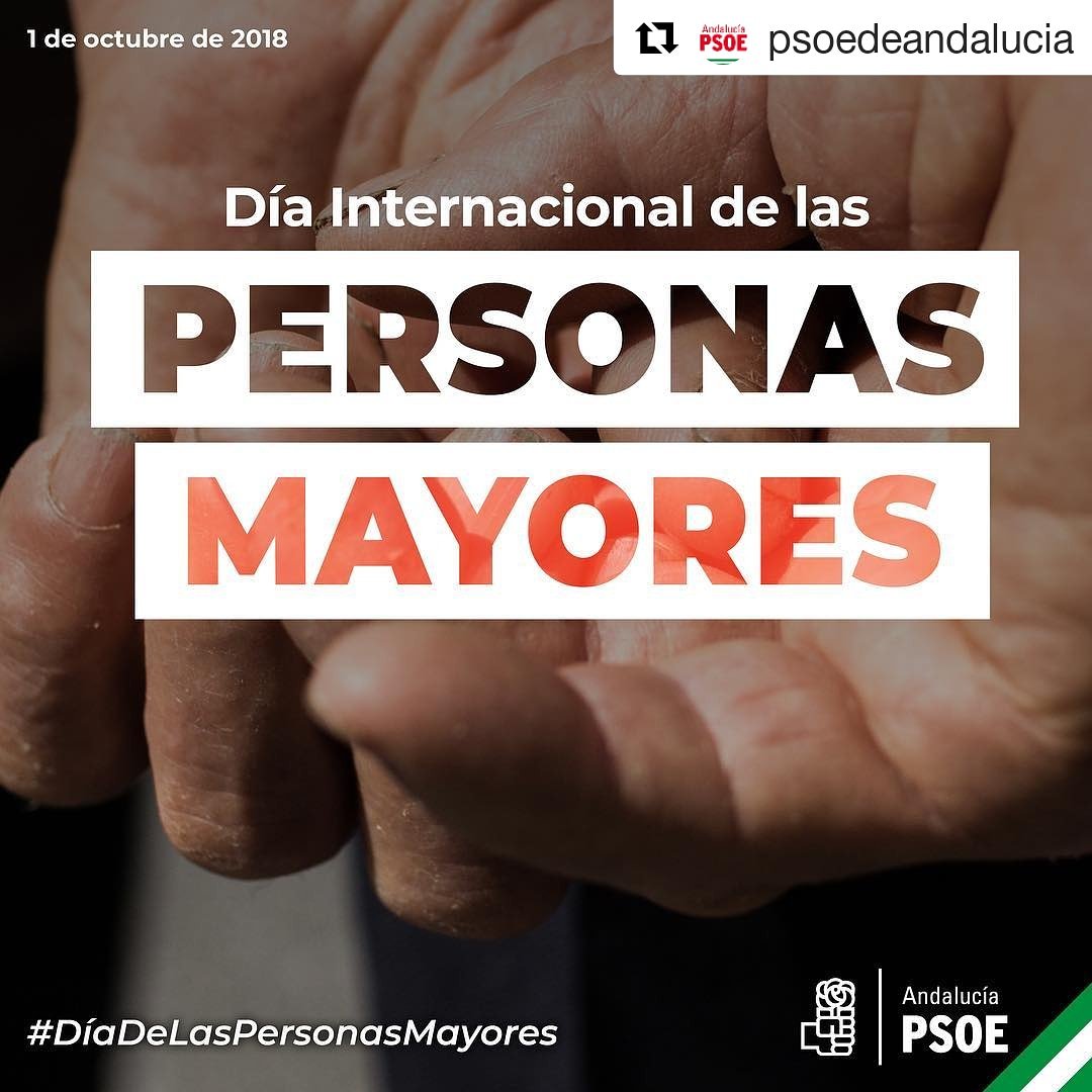 psoeconil's tweet photo. Feliz dia a tod@s nuestr@s mayores!! 👴🏻👵🏻
#PsoeConil  #DíaDeLasPersonasMayores https://t.co/RZso7KvjTX