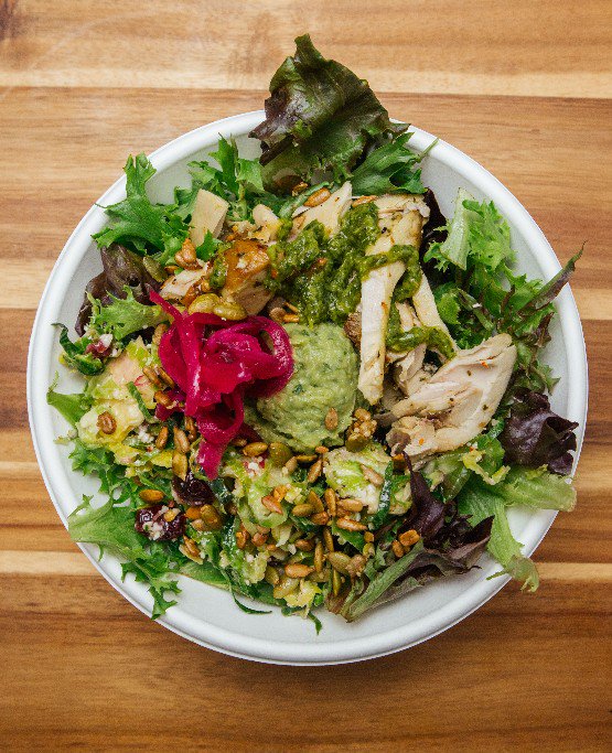 We're heading into Autumn and so is our menu, but some things will never change. Here's a shot of one of our classics - the Brussel Hustle Bowl!