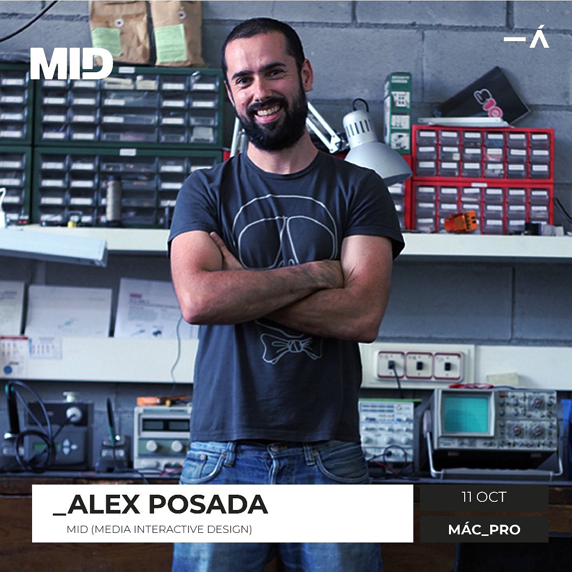 Son digitales, creadores de experiencias, amantes del futuro. Se trata de MID Studio.Alex Posada @_alexposada nos hablará de #creatividad, #arte, #diseño y #Tecnología, en #MÁCPro, el 10 y 11 de octubre en @fundacioncajacanarias, Santa Cruz de Tenerife. Te esperamos.