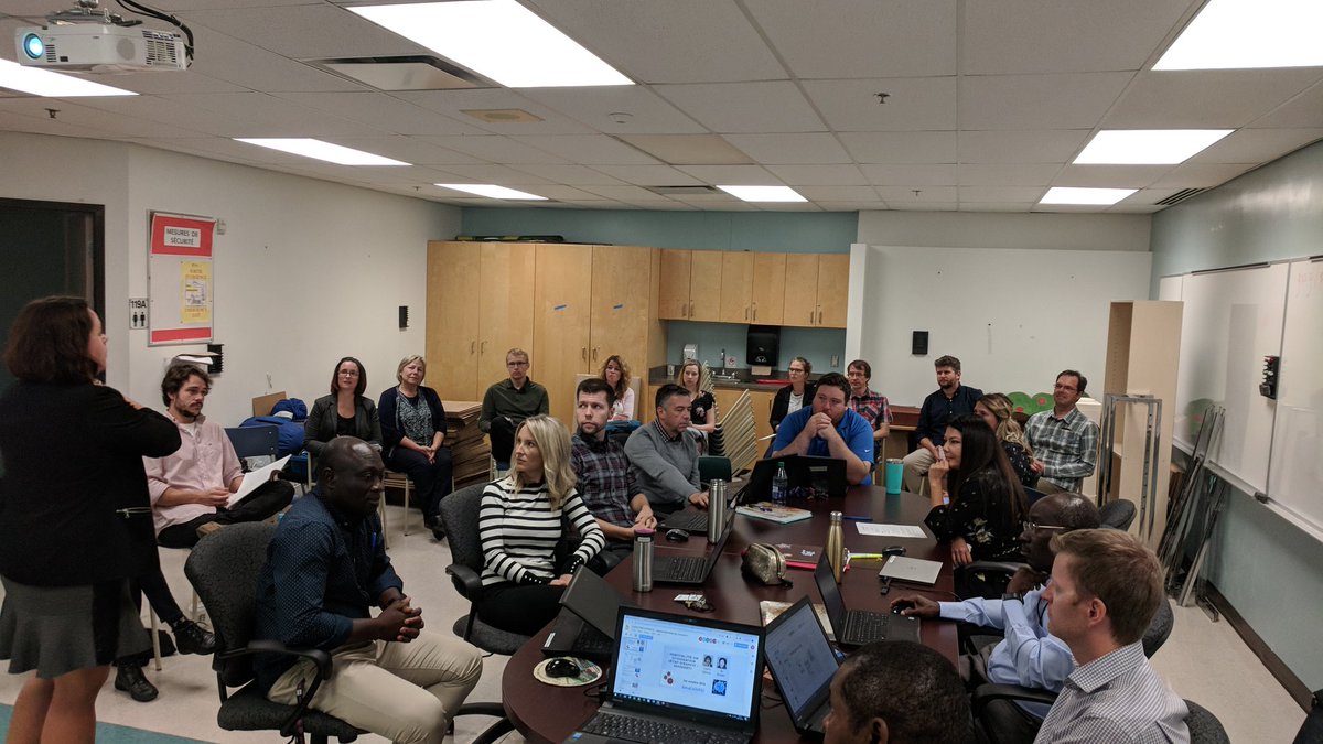 Une belle visite de nos amis de la Gaspésie pour observer et participer à nos équipes de collaboration (CAP) <a href="/Epaulards_PS/">Épaulards PS</a> #CECCE <a href="/Mme_Bazinet/">Milaine Bazinet</a> <a href="/boulore/">Reine Boulos</a> <a href="/marcblake11/">Marc Blake</a>