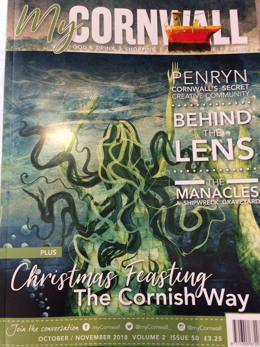 MakeIndustries's tweet photo. Lovely to see Jago Silvers work on the front cover of my Cornwall. You can find is at Make Industries PZ #jago #mycornwall #makeindustries #shoplocal #penzance #digital #cornish #lovepenzance #WDYT https://t.co/7kH6NiqTiv