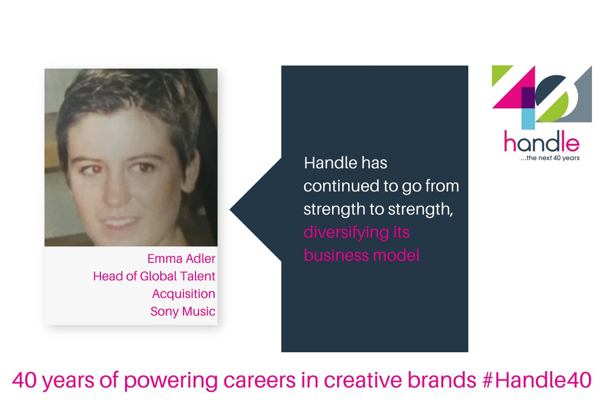 HandleRecruit's tweet image. For 40 years, we've been connecting amazing people with dynamic brands. Read Emma's story, from candidate to client, from working at Handle to becoming Head of Global Talent Acquisition at Sony Music! #Handle40 handle.co.uk/our-difference…