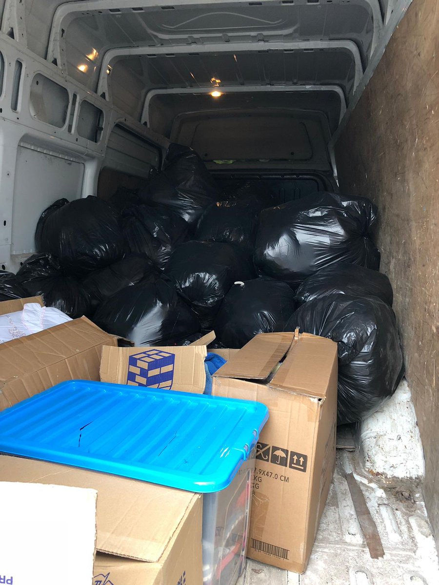 LCC_CELServices's tweet image. We were challenged to see what we can do to make a difference! So last week we started with what we know best! Recycling!! Our clearance teams returned all clothes we could find! The results were shocking! We collected over 100 black refuse sacks full!!