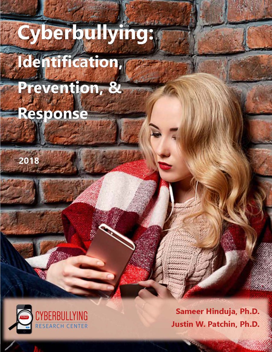 onlinebullying's tweet photo. Day 1, National Bullying Prevention Month! To kick things off, have you seen our 2018 Research Summary on Cyberbullying, where we discuss exactly what parents, schools, law enforcement, and students themselves can do? Grab it here: https://t.co/cgYer68N2M https://t.co/lWP9jX5x7Z