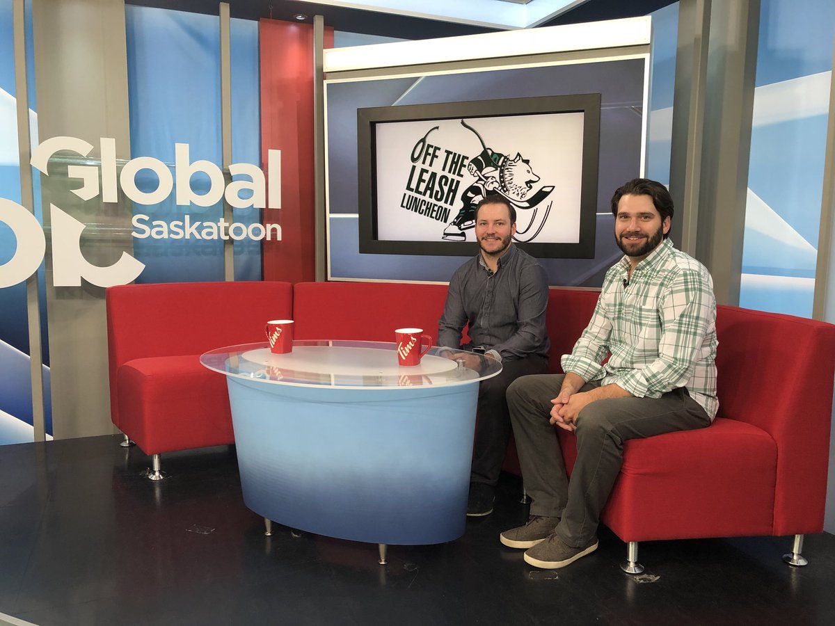 Coming up: Andrew Bailey and Bryce Thoma are here to tell us more about the <a href="/HuskieAthletics/">Huskie Athletics</a> Off the Leash Luncheon #yxe #sask