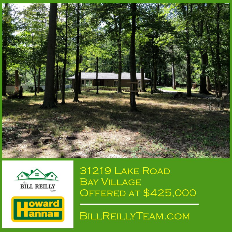 Looking for some land in Bay Village?  Over two acres available in Bay on Lake Road with views of the lake!  Renovate the existing structure or build new.  Offered at $425,000.  #howardhanna #billreillyteamhh #bayvillage #bayvillageohio