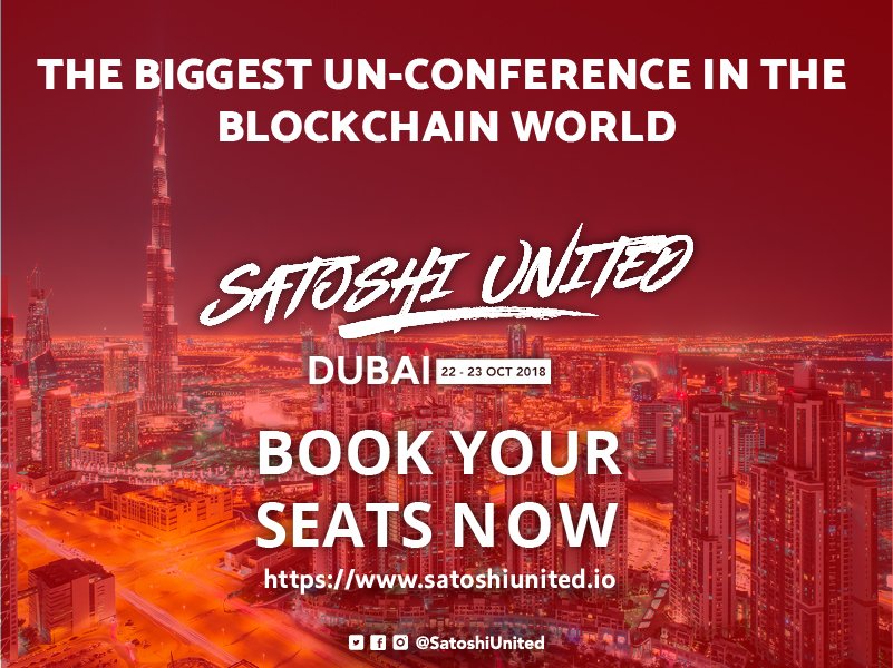 Satoshi United: the biggest un-conference in the #blockchain world:
Satoshi United is organizing a new unconference in Dubai this October. Connect with influencers, discuss trends, exchange ideas with the top executives of the industry

Info: icostock24.com/news/499/ 

#cryptonews