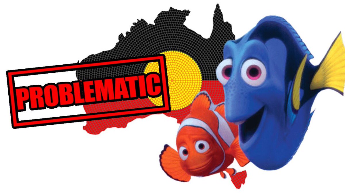 OffensiveCinema's tweet photo. FINDING NEMO takes place in the ocean off the coast of Sydney, Australia. However, the film never addresses the many indigenous people who were harmed when Britain colonized Australia in 1788.

Off-topic? Maybe. Still important? Absolutely. Are we really going to ignore history? https://t.co/Bo8bYYhcuL