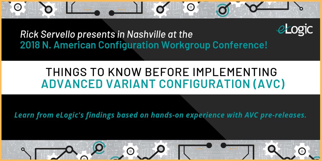 eLogicGroup's tweet photo. Get ready for our talk at the #CWG conference in Nashville on what to know before implementing #AVC with #SAP https://t.co/u83leIN75g