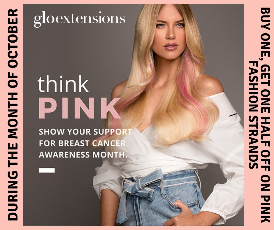 #BreastCancerAwarenessMonth #GloExtensionsDenver #FashionColors #FashionStrands #Sale #Pink #BreastCancerAwareness #DenverExtensions #FallSale #ThinkPink #GloCaitlin #GloDiana #GloHeather #GloCortney #GloHadeel