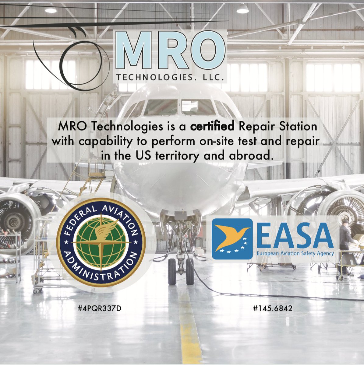 BREAKING NEWS: We are officially certified by the <a href="/EASA/">EASA</a> ! Who will be at the hashtag #MROEurope 2018? ow.ly/ICVm30m2RVM