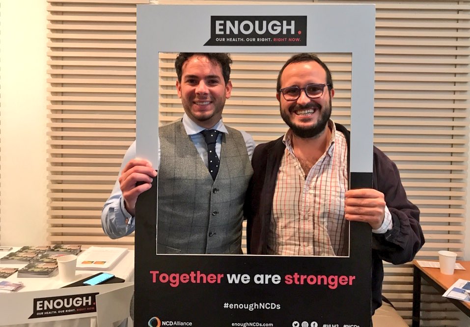 CEO of <a href="/NCD_APA/">AsiaPacificAlliance</a>, <a href="/cardioroyrdz/">Dr. Rodrigo Rodriguez-Fernandez</a> &amp; occupational physician Lucio Fellone together say #enoughNCDs during #UNGA73 week.