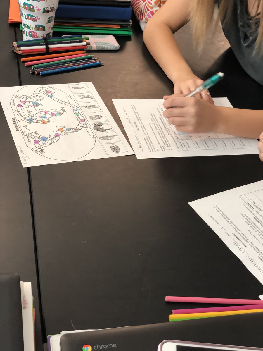 8th grade science students are on a fossil safari to learn about evidence for continental drift.