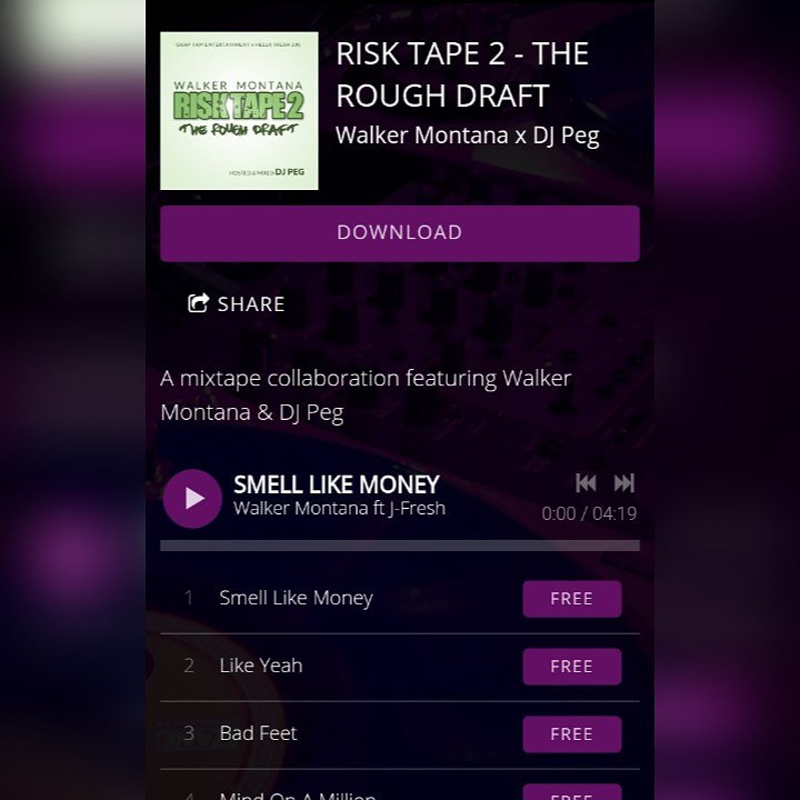 hellafreshdjs's tweet image. Listen and/or download the latest mixtape by @walkermontana x @djpeg206 at hellafreshdjs.com #HellaFreshDJs #WalkerMontana #DJPeg #RiskTape2 #TheRoughDraft