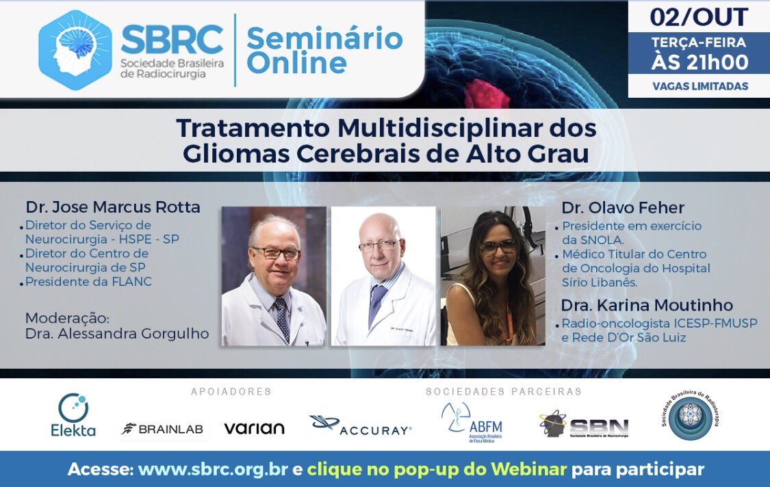 Webinar com nosso Diretor Presidente  Dr. Olavo Feher! 
Amanhã ás 21, não percam !