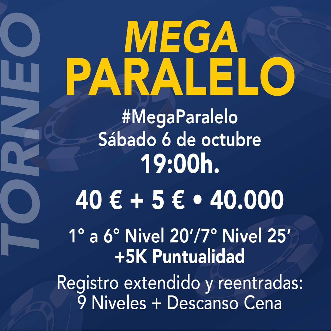 CasinoLaMancha's tweet photo. 📆Ya disponible en la web el calendario de torneos de Octubre en @CasinoLaMancha

Comenzaremos este fin de semana con 3 grandes torneos

#MegaMensual
#MegaParalelo
#DomingoKOProgresivo

Toda la info: https://t.co/9qEgaYMCKM https://t.co/FnubrBwAru