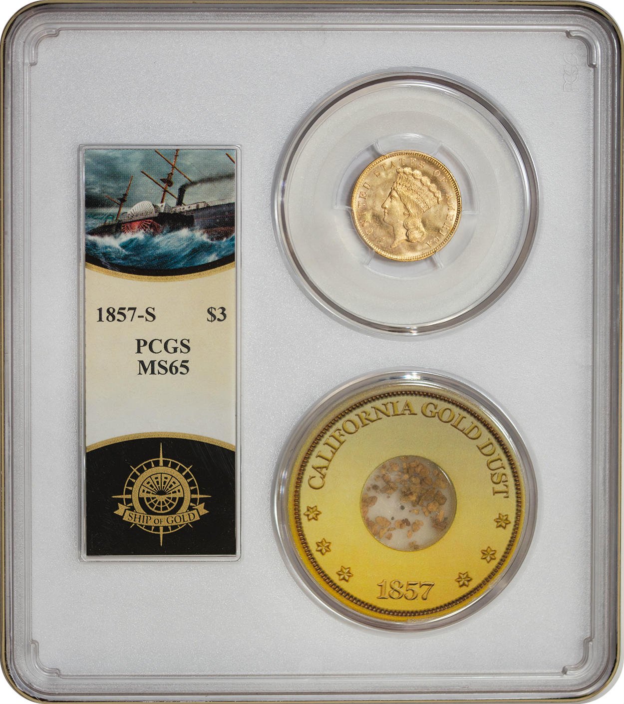 Long Beach Expo on Twitter "Booth 608 U.S. Coins, Inc., 1857S 3 S.S