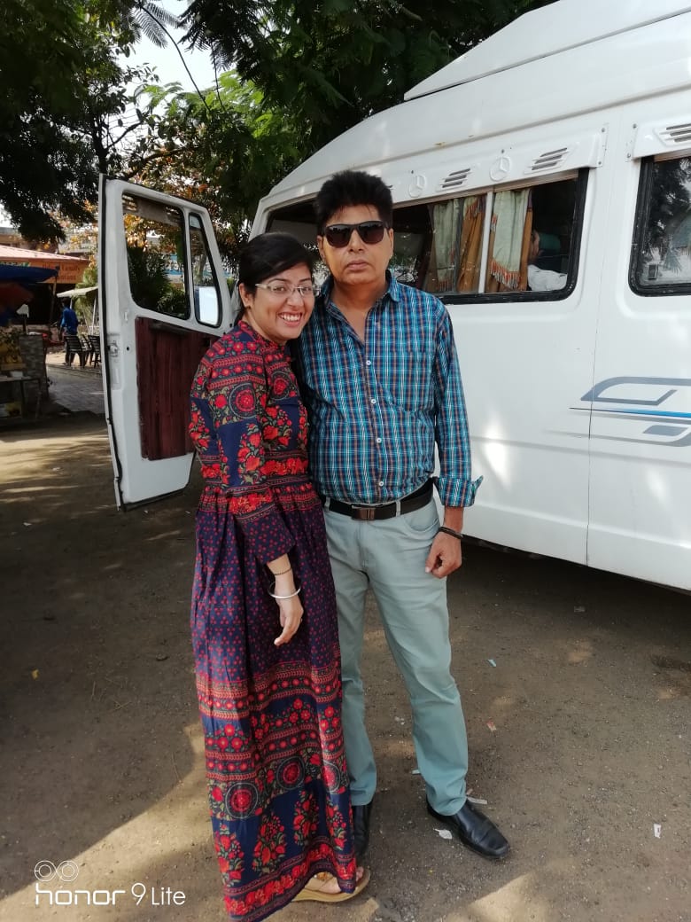 My Gabbar was still having 2 GolGappas in his mouthBut.. bola tha naa.. He makes sure I am not upset for a long time..Saamne se bolkr saath me pic click krwaiMai to naach rhi thi car me fir