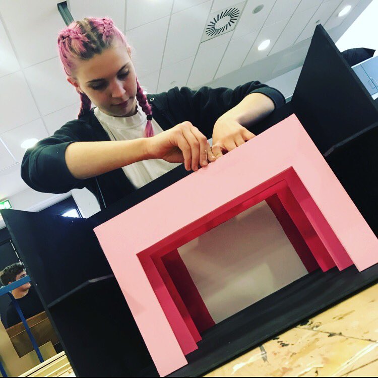 Legally Blonde model box coming along! <a href="/imagineBOA/">BOA Creative, Digital & Performing Arts Academy</a> @BOAMT