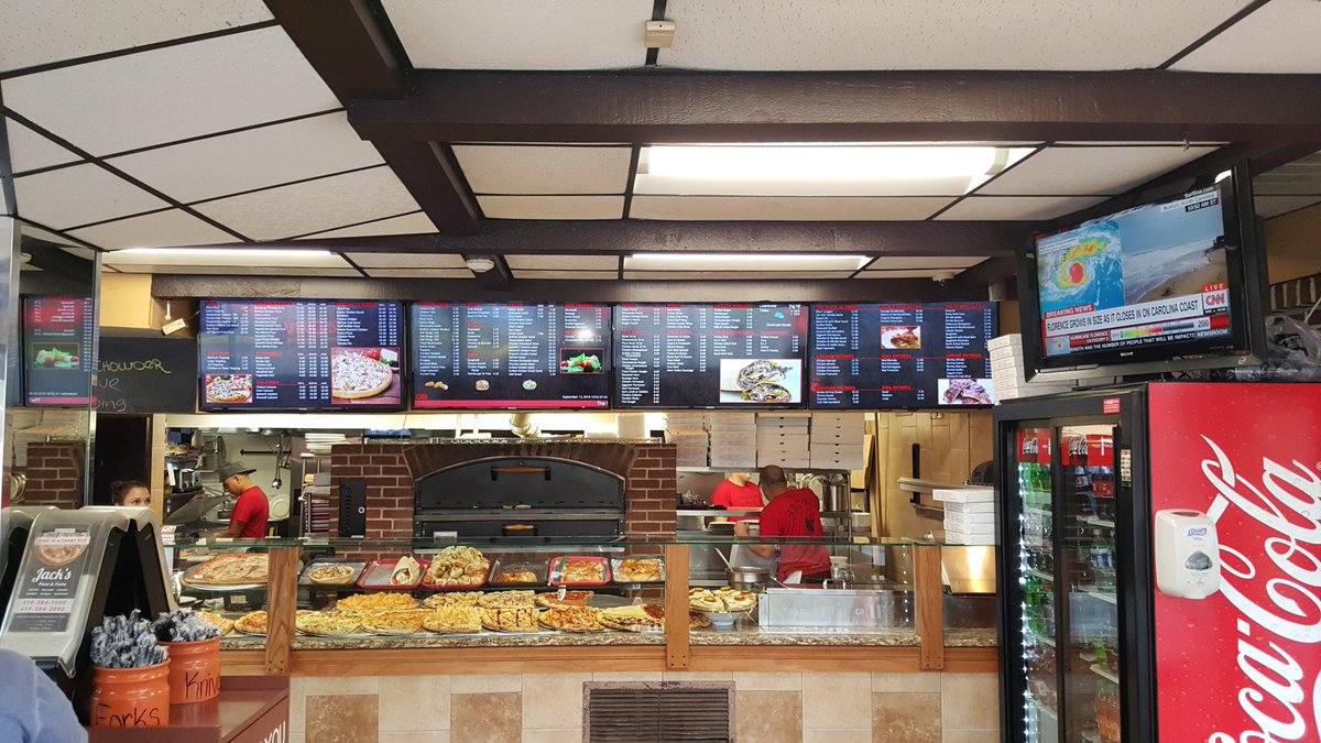 ElectroMenu's tweet image. Jack&apos;s Pizza recently joined the ElectroVue family! See this amazing menu in person at their Coatesville location! 
 #DigitalMenu #ElectoMenu #PlayMenus #ResturantMenus #MenuDesign