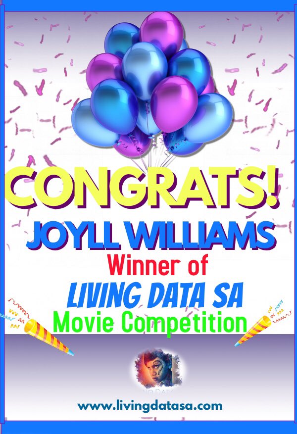 LivingDataSA's tweet image. Congratulations to our Spring Movie Competition Winner -Joyll Williams! She has won herself 2 movie tickets at any cinema of her choosing and 2 popcorn combo’s to enjoy with the movie. What a movie night treat! #livingdatasa #giveback #makeadifference
