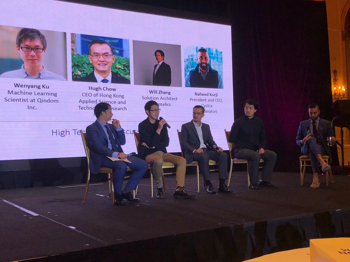 Qindom_Inc's tweet photo. A quick snapshot on @Qindom_Inc QML Scientist Dr. Wen-Yang Ku and Co-founder Yao Wang's panel discussion on 2018 University of Toronto China Forum: Dr. Ku on High Tech Panel while Yao on China's Economy Panel. For more details, plz check: https://t.co/IFjTPjdnKS. https://t.co/0RN0mjcLt2
